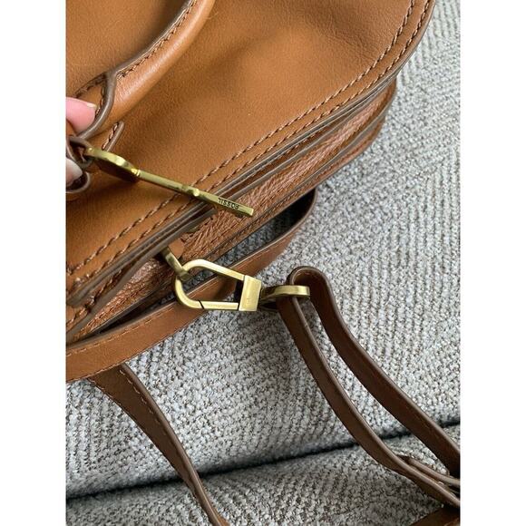 Fossil Ryder Brown Cowhide Leather Double Handles Satchel/Crossbody/Shoulder Bag - Picture 11 of 13